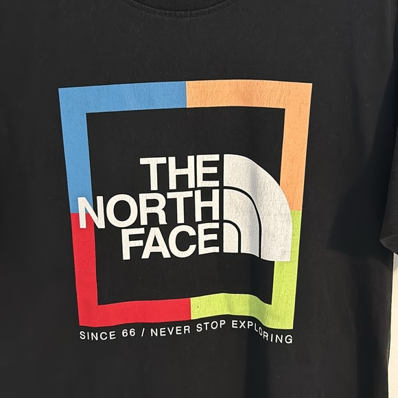 Unisex North Face t-shirt. The North Face never stop exploring since 66. Black M - Picture 2 of 5